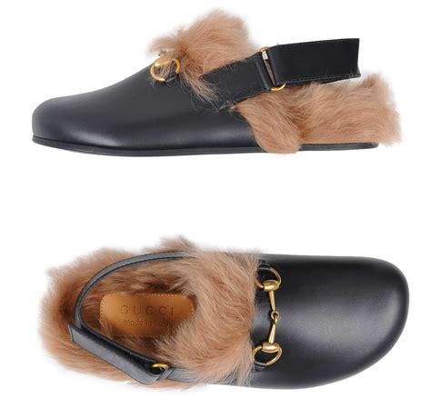 gucci mules heels|gucci fur slides.